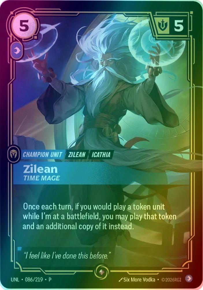 Zilean - Time Mage - 086/219 [Riftbound Organized Play Promotional Cards] [Foil]