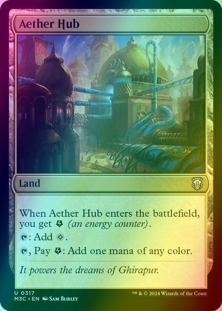 Aether Hub [317] [Modern Horizons 3: Commander] [Ripple Foil]
