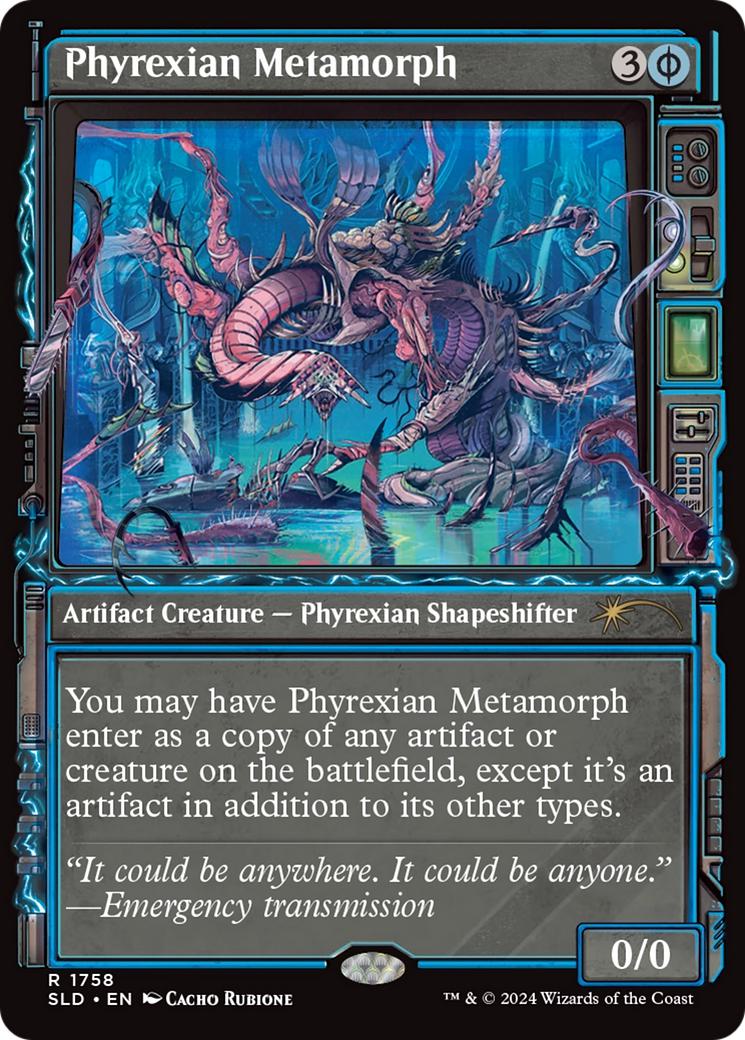 Phyrexian Metamorph [1758] [Paranormal Frame] [Showcase: Duskmourn] [Secret Lair Drop] [Non-Foil]