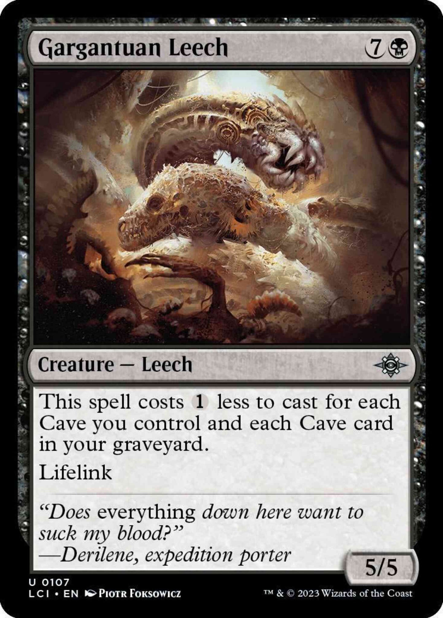 Gargantuan Leech [107] [The Lost Caverns of Ixalan] [Non-Foil]