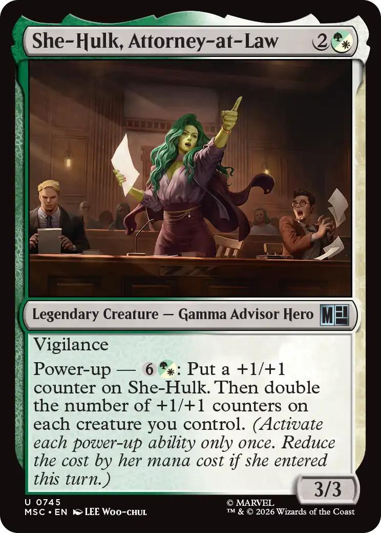 She-Hulk, Attorney-at-Law [745] [Jumpstart] [Marvel Super Heroes: Commander] [Non-Foil]