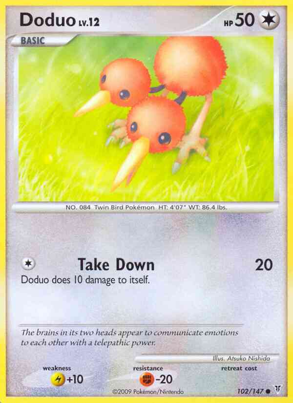 Doduo - 102/147 - Common [pl3-102] [Reverse Holo]