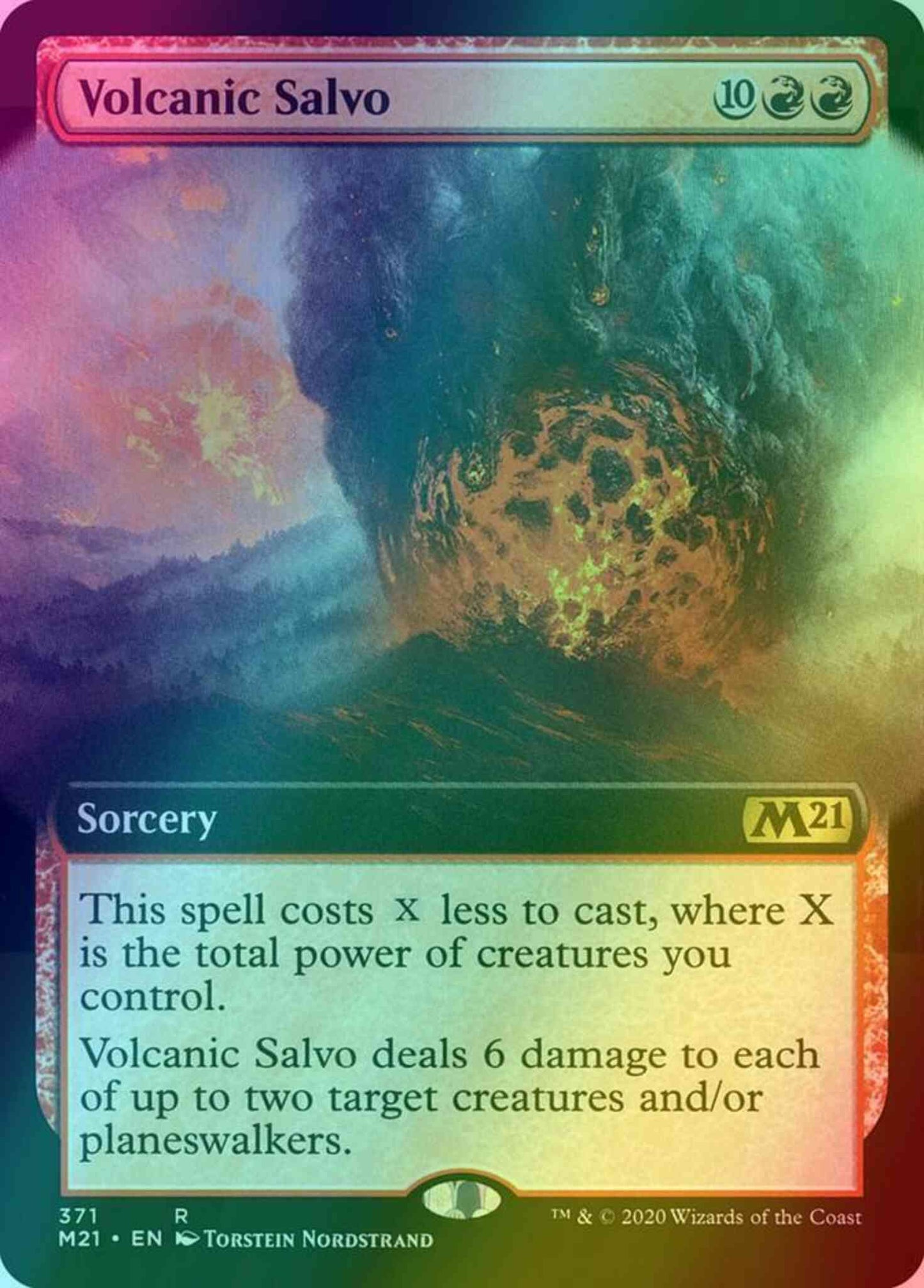 Volcanic Salvo [371] [Extended Art] [Core Set 2021] [Foil]