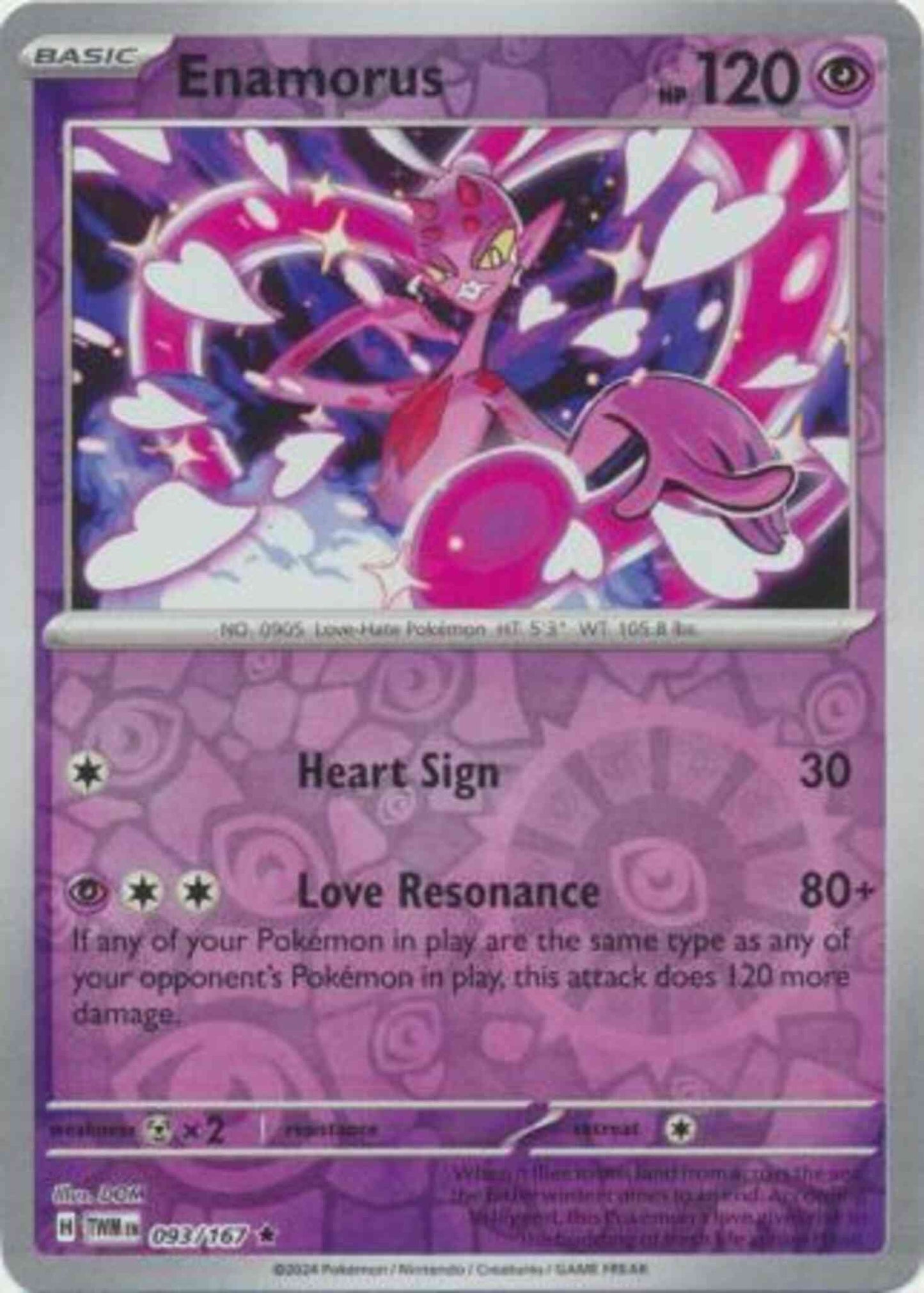 Enamorus - 093/167 - Rare [sv06-093] [Reverse Holo]