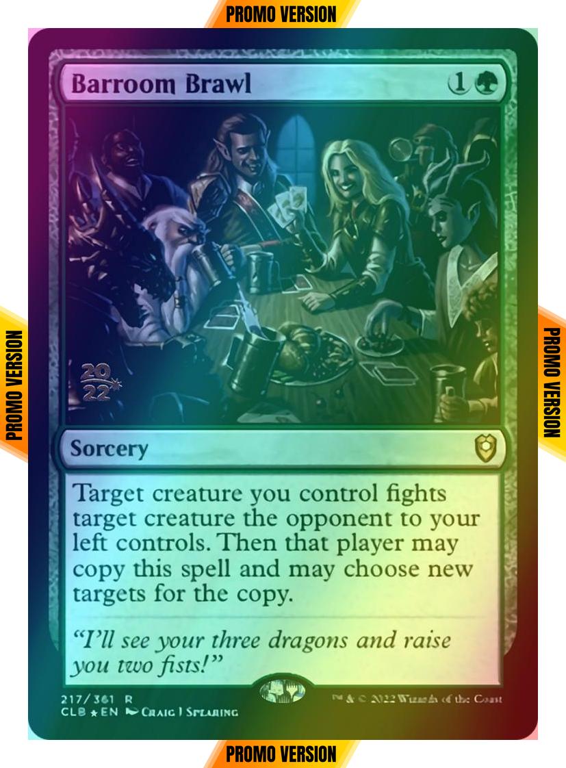 Barroom Brawl [217s] [Prerelease] [Commander Legends: Battle for Baldur's Gate: Promos] [Foil]