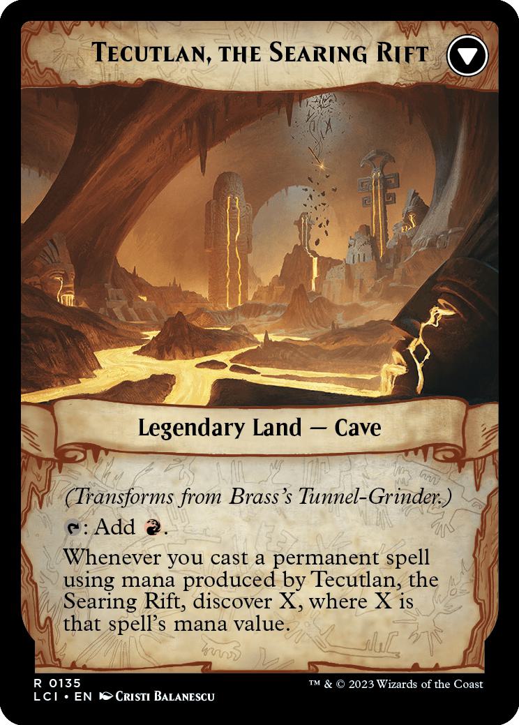Brass's Tunnel-Grinder // Tecutlan, the Searing Rift [135] [The Lost Caverns of Ixalan] [Non-Foil]