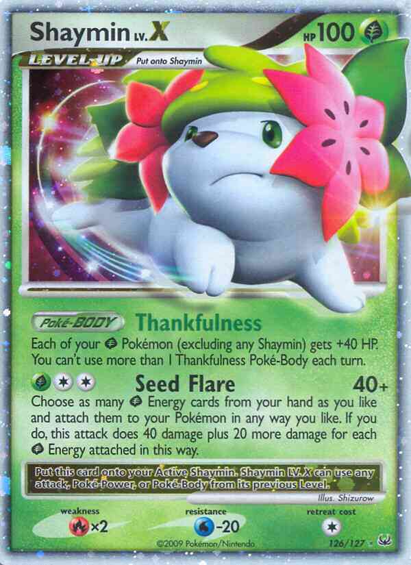 Shaymin - 126/127 - Rare Holo Lv.X [pl1-126] [Ultra]