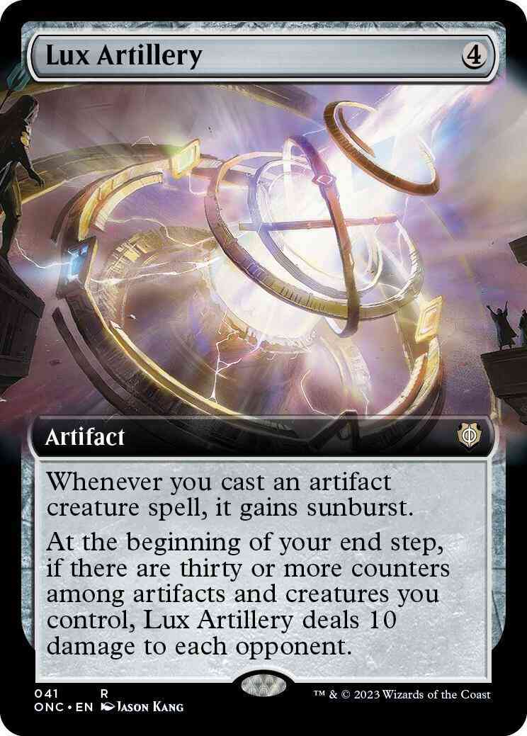 Lux Artillery [41] [Extended Art] [Phyrexia: All Will Be One: Commander] [Non-Foil]
