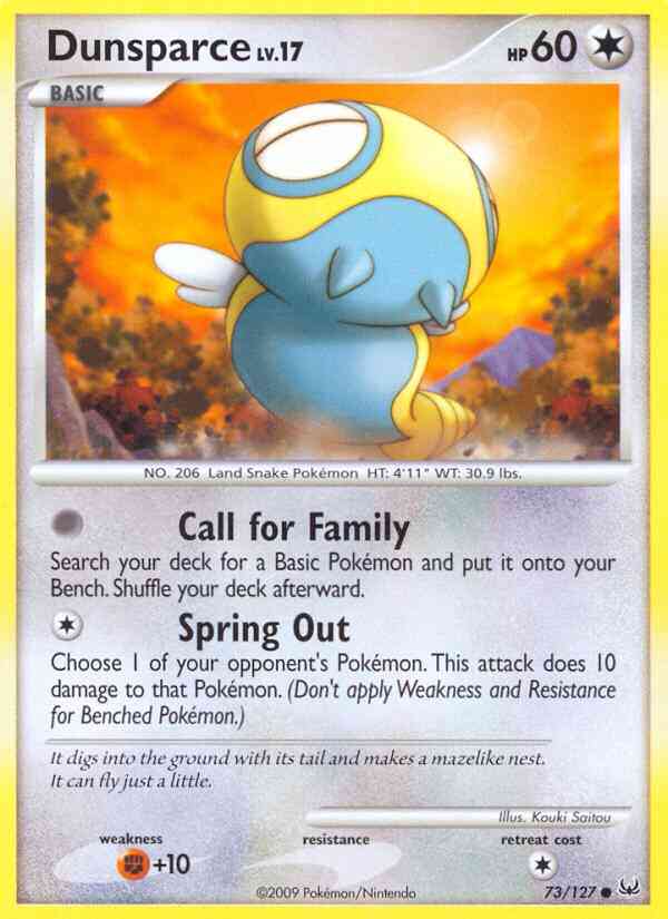 Dunsparce - 73/127 - Common [pl1-73] [Non-Holo]