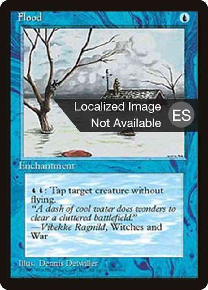 Flood - Portuguese [73] [Fourth Edition Black Border: Portuguese] [Non-Foil]