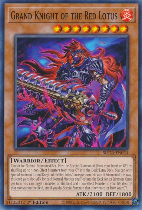 Grand Knight of the Red Lotus - SUDA-EN024 - Common - 1st Edition