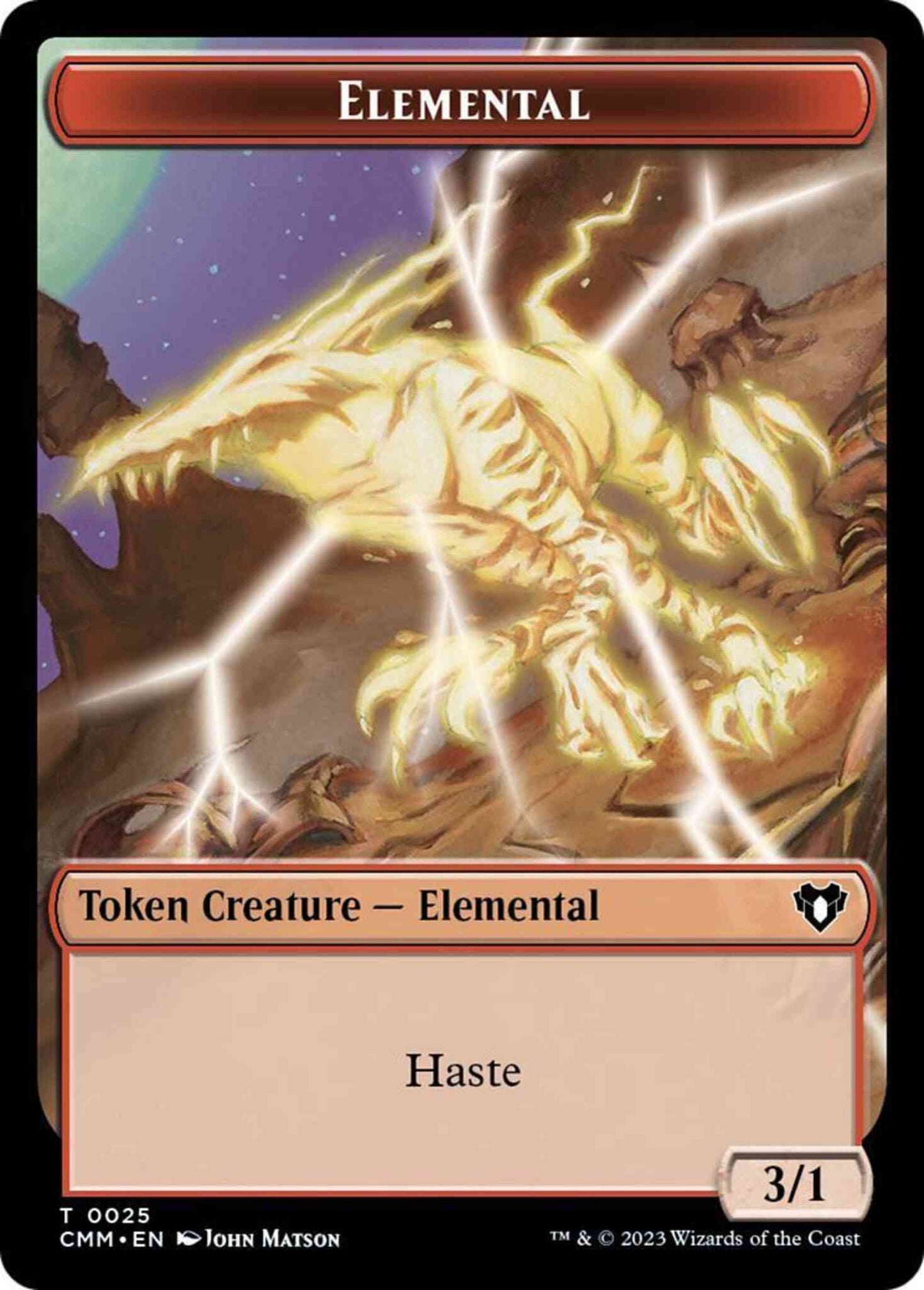 Elemental Token (25) // Thopter Token (47) [Commander Masters: Tokens] [Non-Foil]