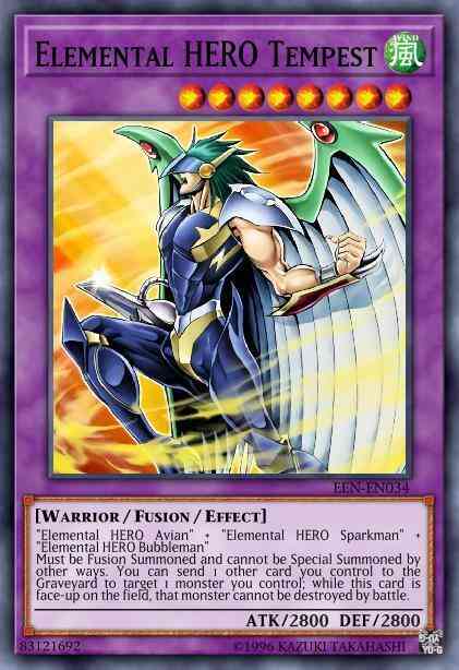 Elemental HERO Tempest - EEN-EN034 - Ultra Rare - Unlimited