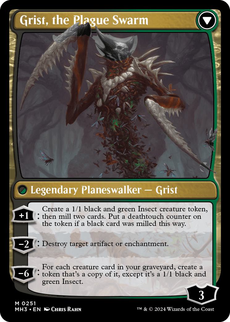 Grist, Voracious Larva // Grist, the Plague Swarm [251] [Modern Horizons 3] [Non-Foil]