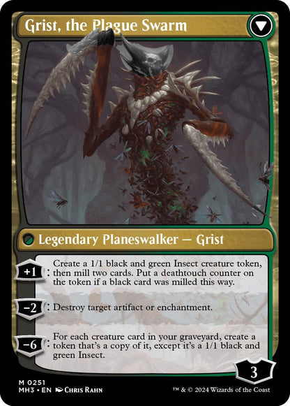 Grist, Voracious Larva // Grist, the Plague Swarm [251] [Modern Horizons 3] [Non-Foil]