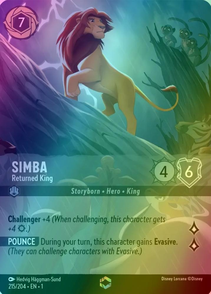 Simba - Returned King (Alternate Art) - 215/204 [The First Chapter] [Holofoil]