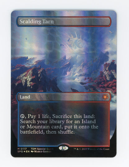 Scalding Tarn — Borderless|Dragonscale Foil — ID 19294