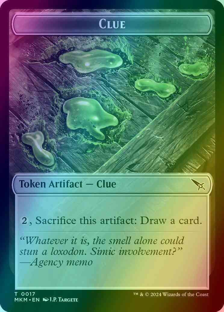 Clue Token [17] [Murders at Karlov Manor: Tokens] [Foil]