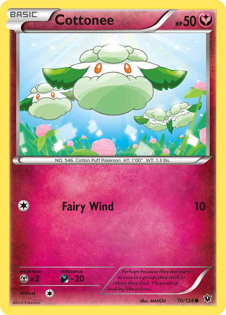 Cottonee - 70/124 - Common [xy10-70] [Non-Holo]