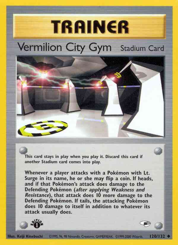 Vermilion City Gym - 120/132 - Uncommon - 1st Edition [gym1-120] [Non-Holo]