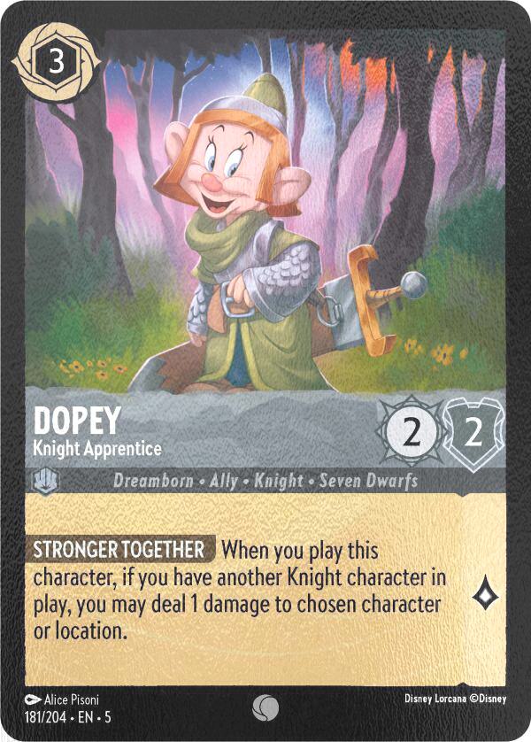 Dopey - Knight Apprentice - 181/204 [Shimmering Skies] [Cold Foil]