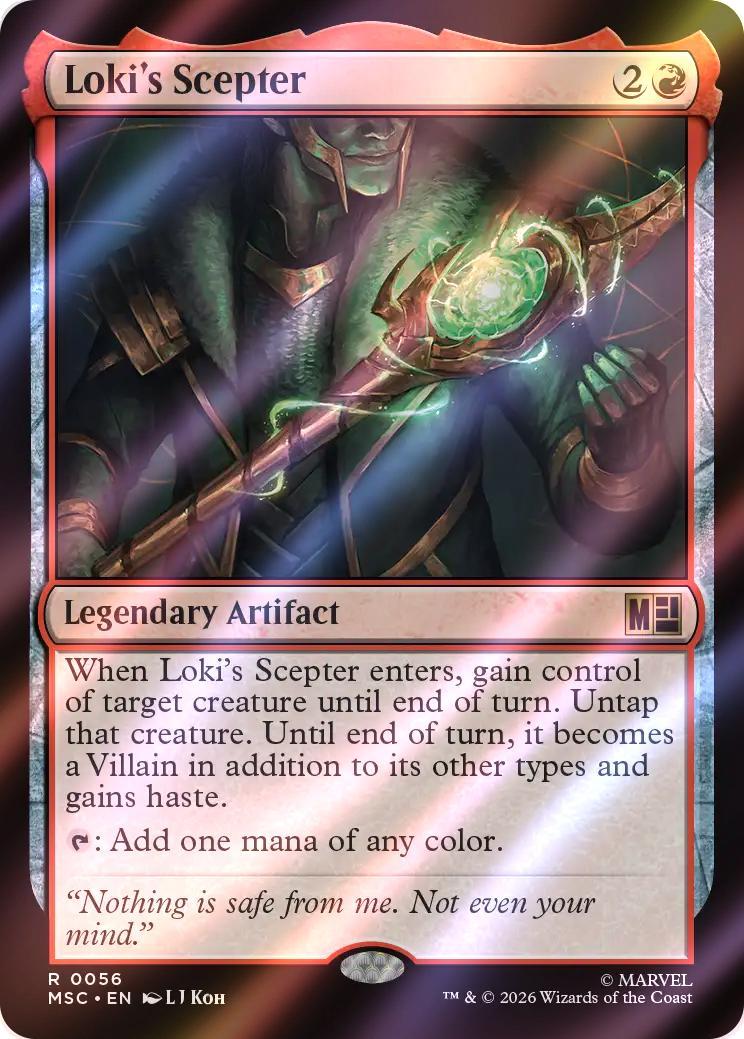 Loki's Scepter [56] [Marvel Super Heroes: Commander] [Surge Foil]