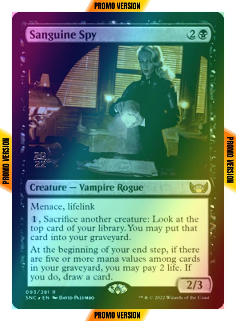 Sanguine Spy [Prerelease] [93s] [Streets of New Capenna: Promos] [Foil]