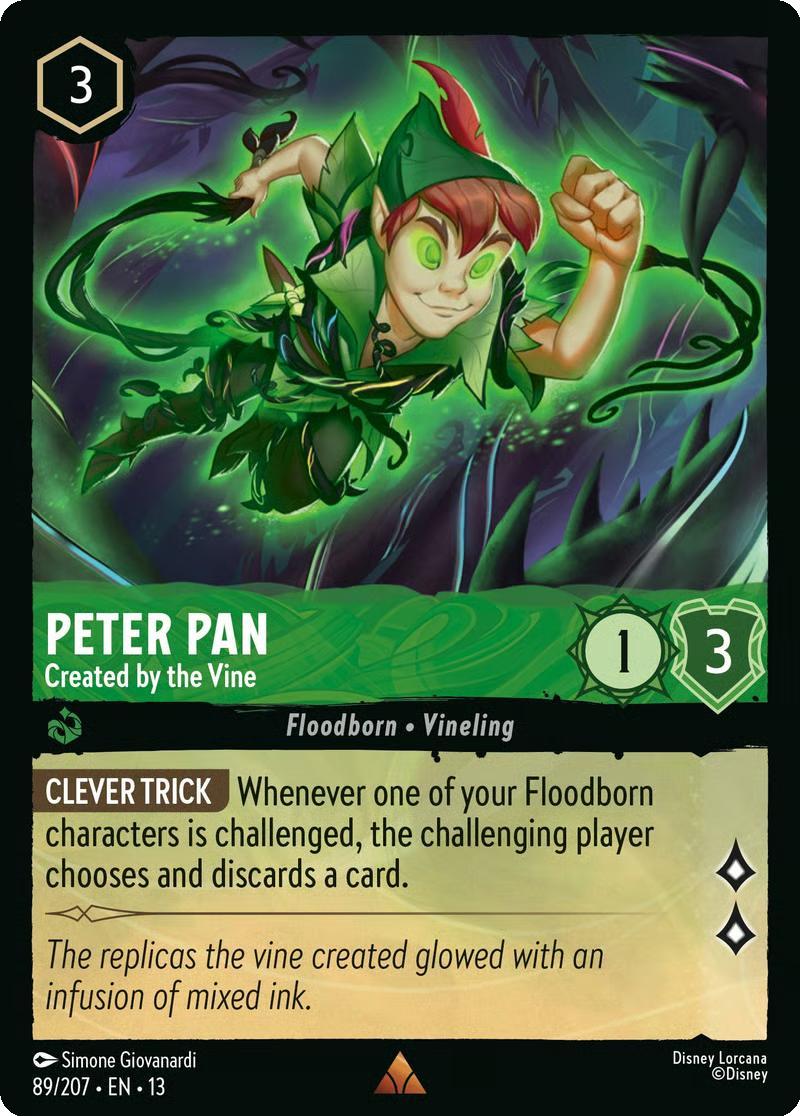 Peter Pan - Created by the Vine - 89/204 [Attack of the Vine!] [Non-Foil]