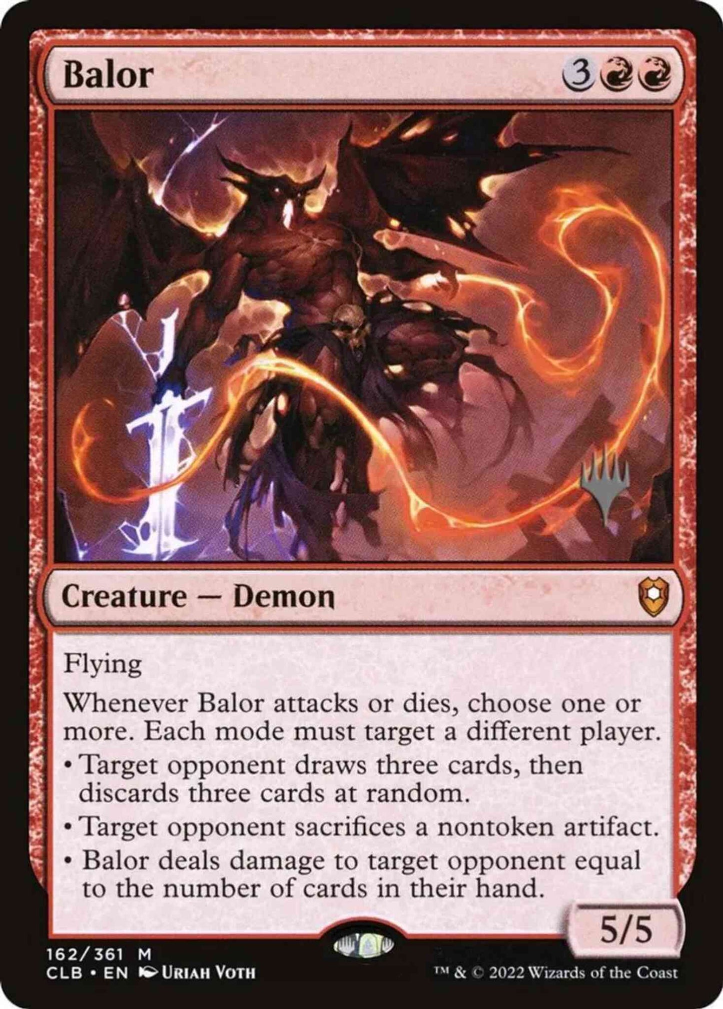 Balor [162p] [Promo Pack] [Commander Legends: Battle for Baldur's Gate: Promos] [Non-Foil]
