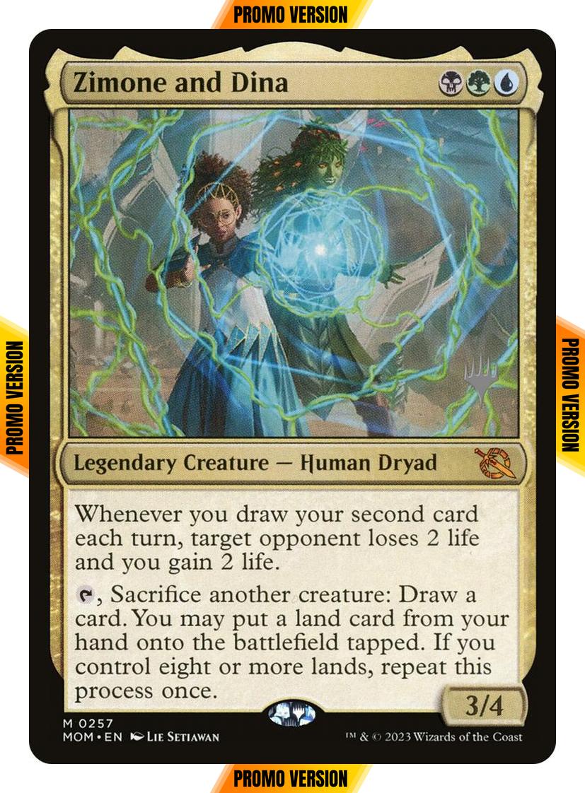 Zimone and Dina [257p] [Promo Pack] [March of the Machine: Promos] [Non-Foil]