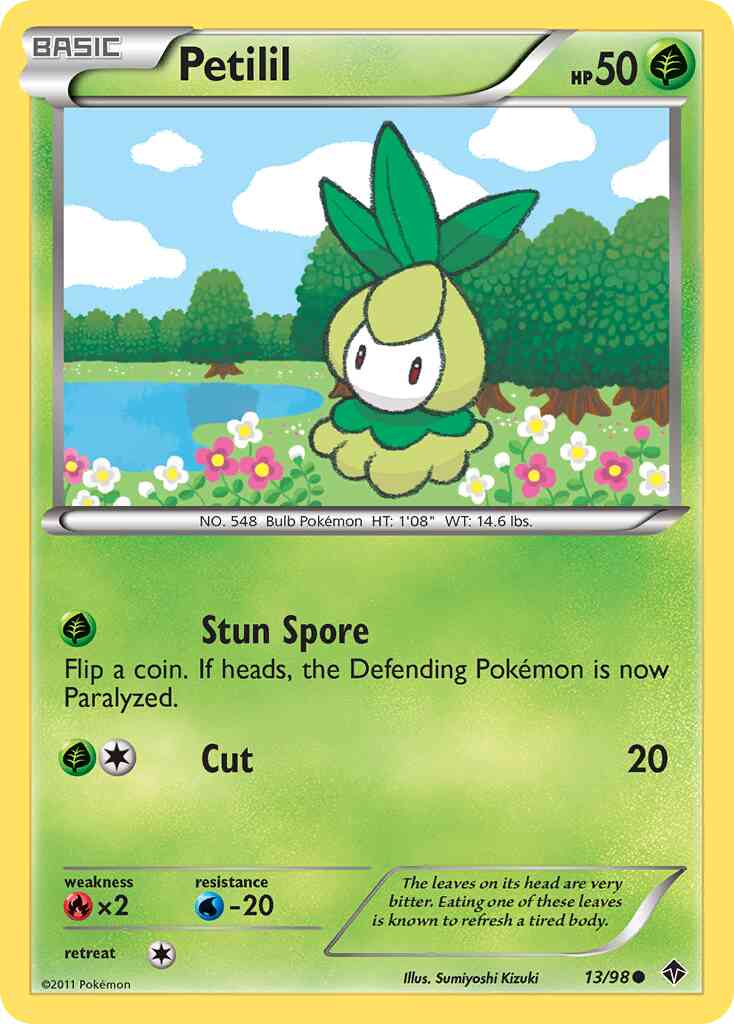 Petilil - 13/98 - Common [bw2-13] [Reverse Holo]