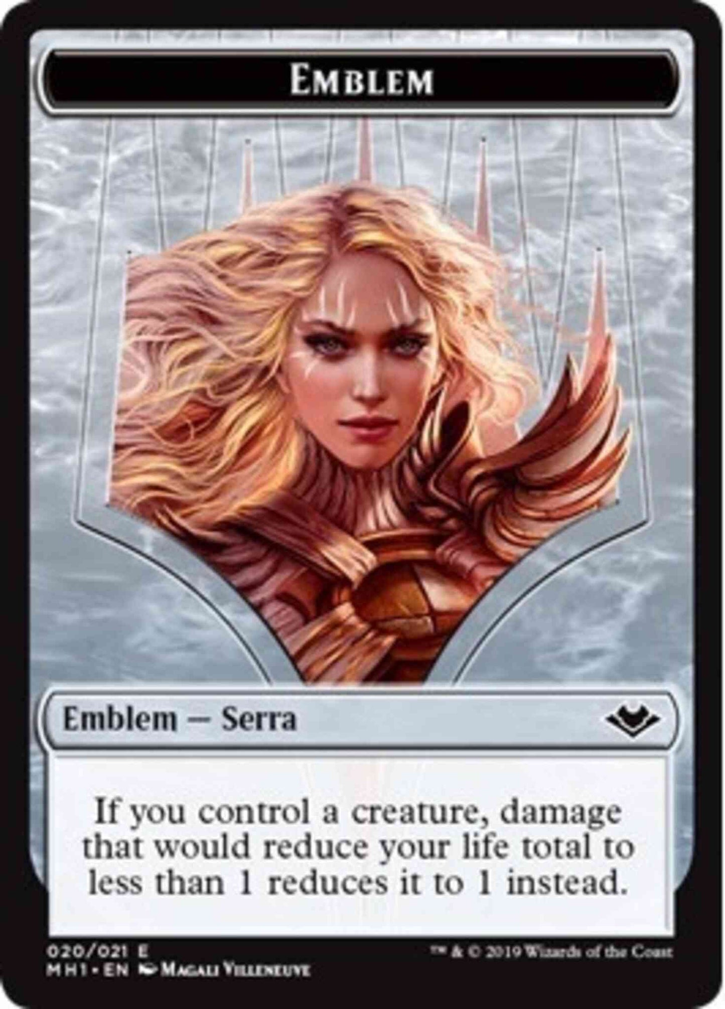 Bird Token (03) // Serra the Benevolent Emblem (20) [Modern Horizons Tokens] [Non-Foil]