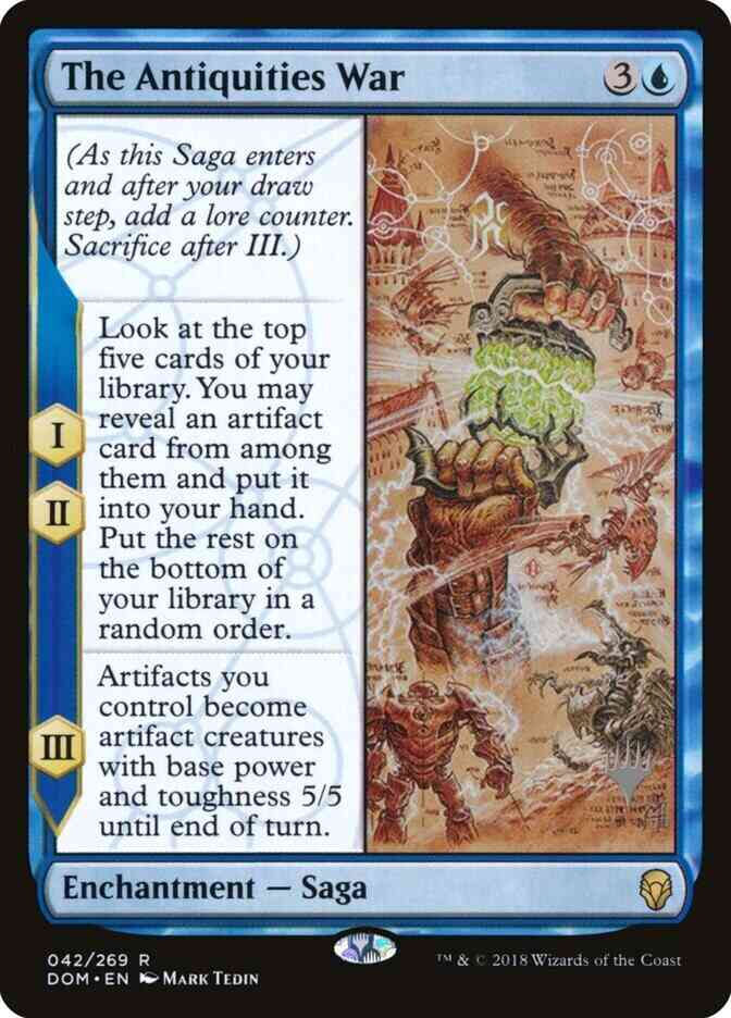 The Antiquities War [42p] [Promo Pack] [Dominaria Promos] [Non-Foil]