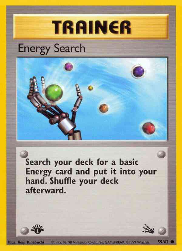 Energy Search - 59/62 - Common - 1st Edition [base3-59] [Non-Holo]
