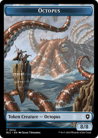 Octopus Token (14) // Rabbit Token (03) [Bloomburrow: Commander: Tokens] [Non-Foil]