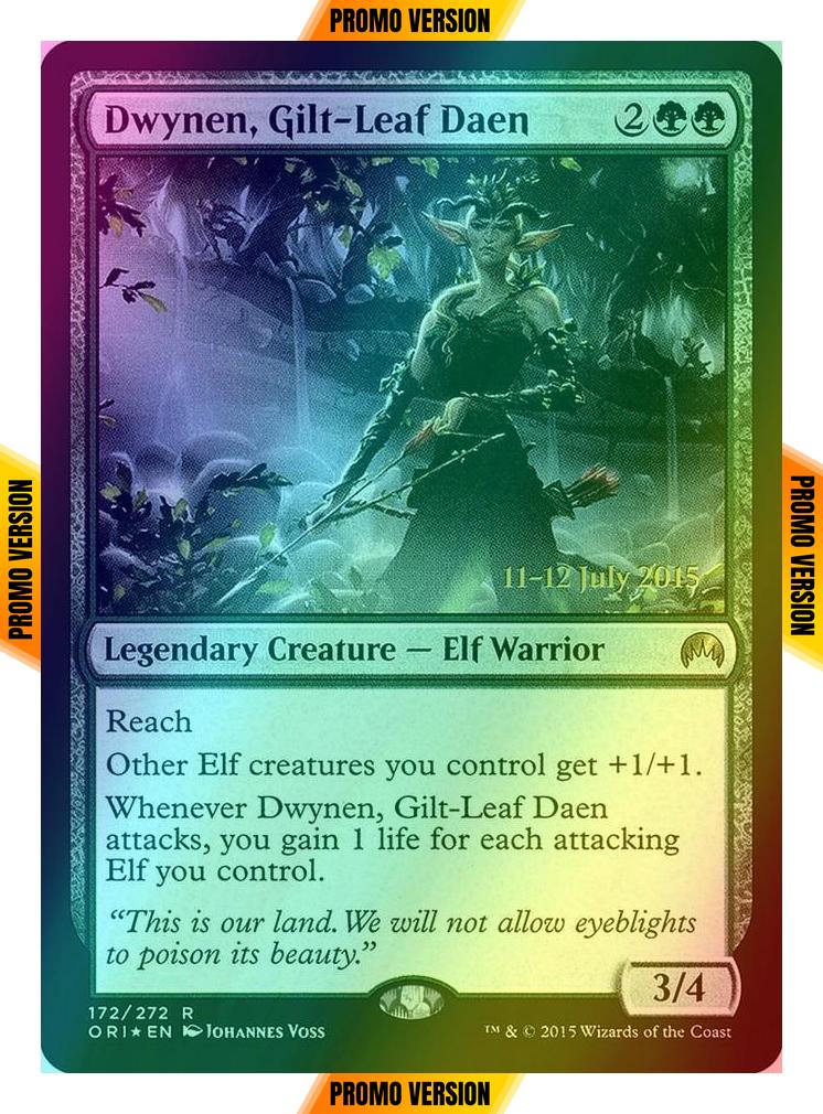 Dwynen, Gilt-Leaf Daen [172s] [Prerelease] [Magic Origins Promos] [Foil]