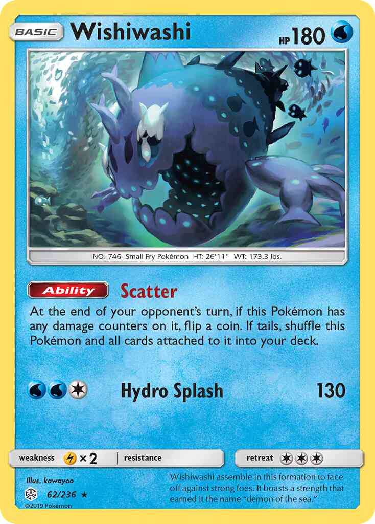 Wishiwashi - 62/236 - Rare Holo [sm12-62] [Holo]
