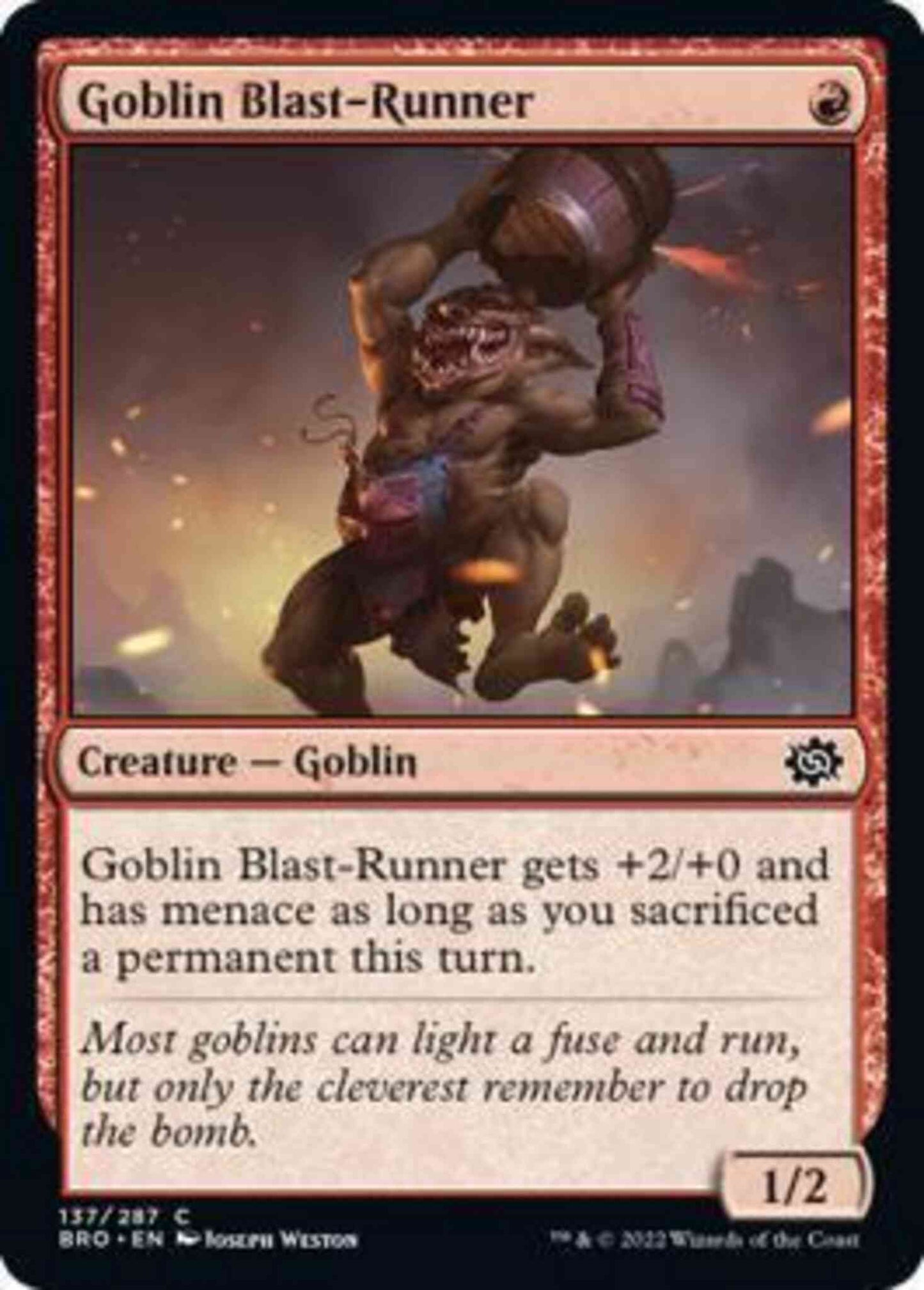 Goblin Blast-Runner [137] [The Brothers' War] [Non-Foil]