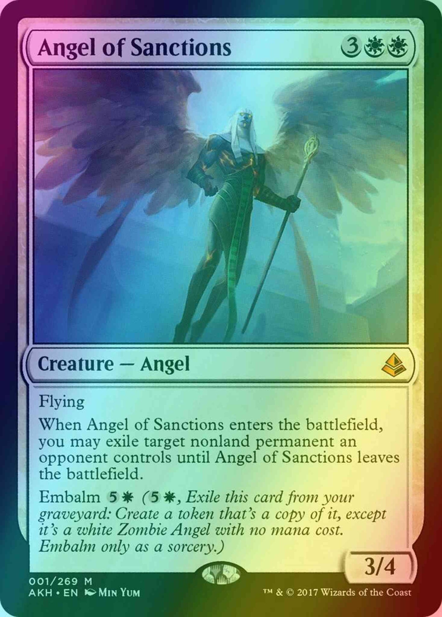 Angel of Sanctions [1] [Amonkhet] [Foil]