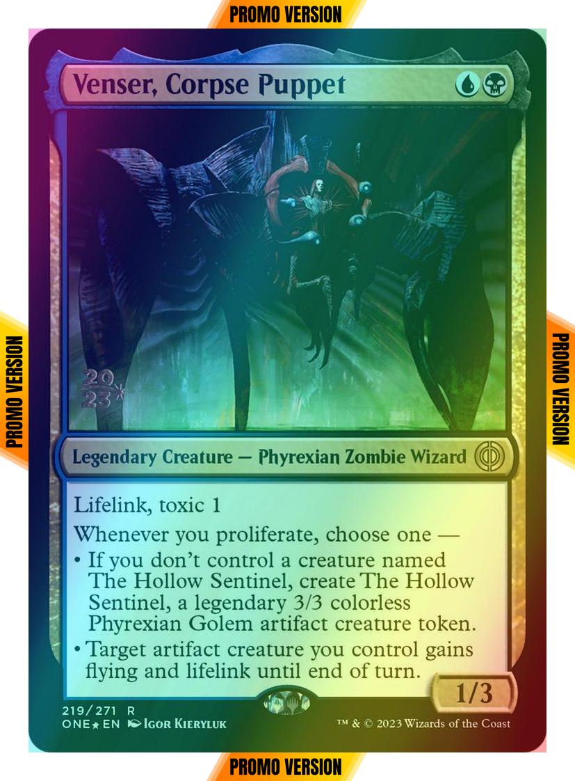 Venser, Corpse Puppet [219s] [Prerelease] [Phyrexia: All Will Be One: Promos] [Foil]