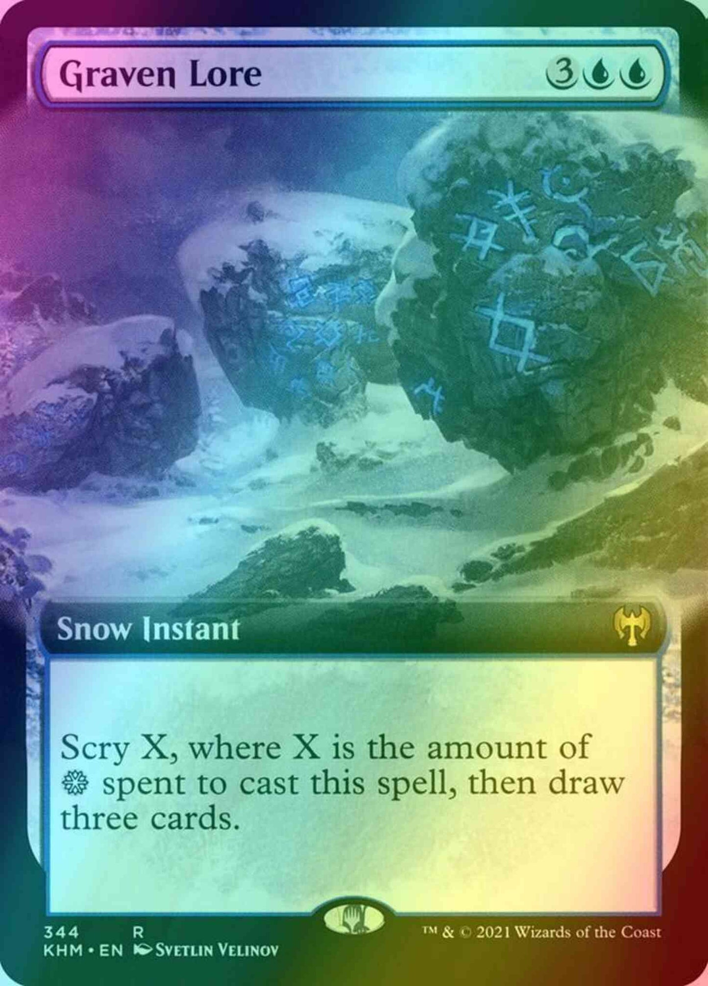 Graven Lore [344] [Extended Art] [Kaldheim] [Foil]