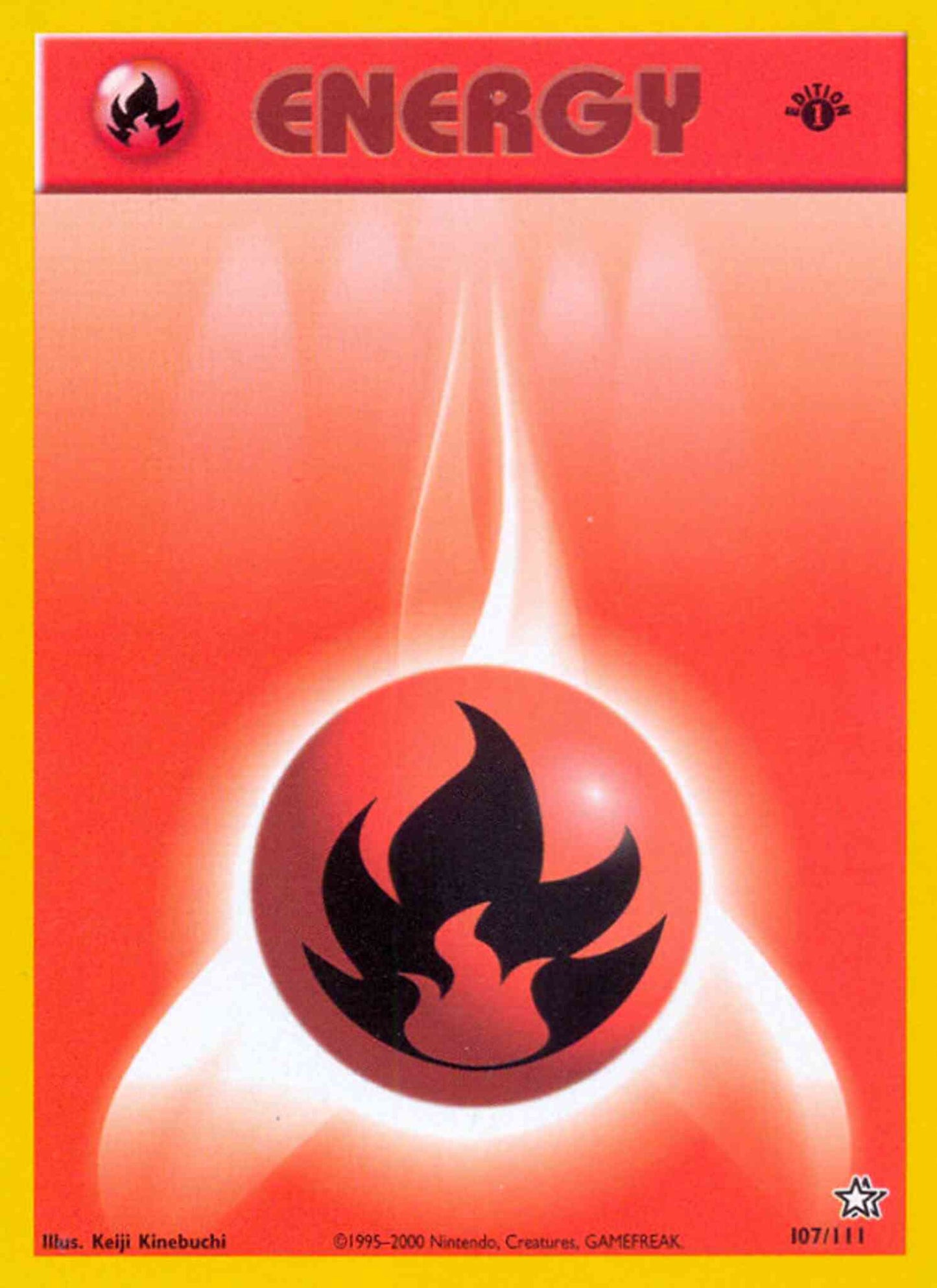 Fire Energy - 107/111 - Common - 1st Edition [neo1-107] [Non-Holo]