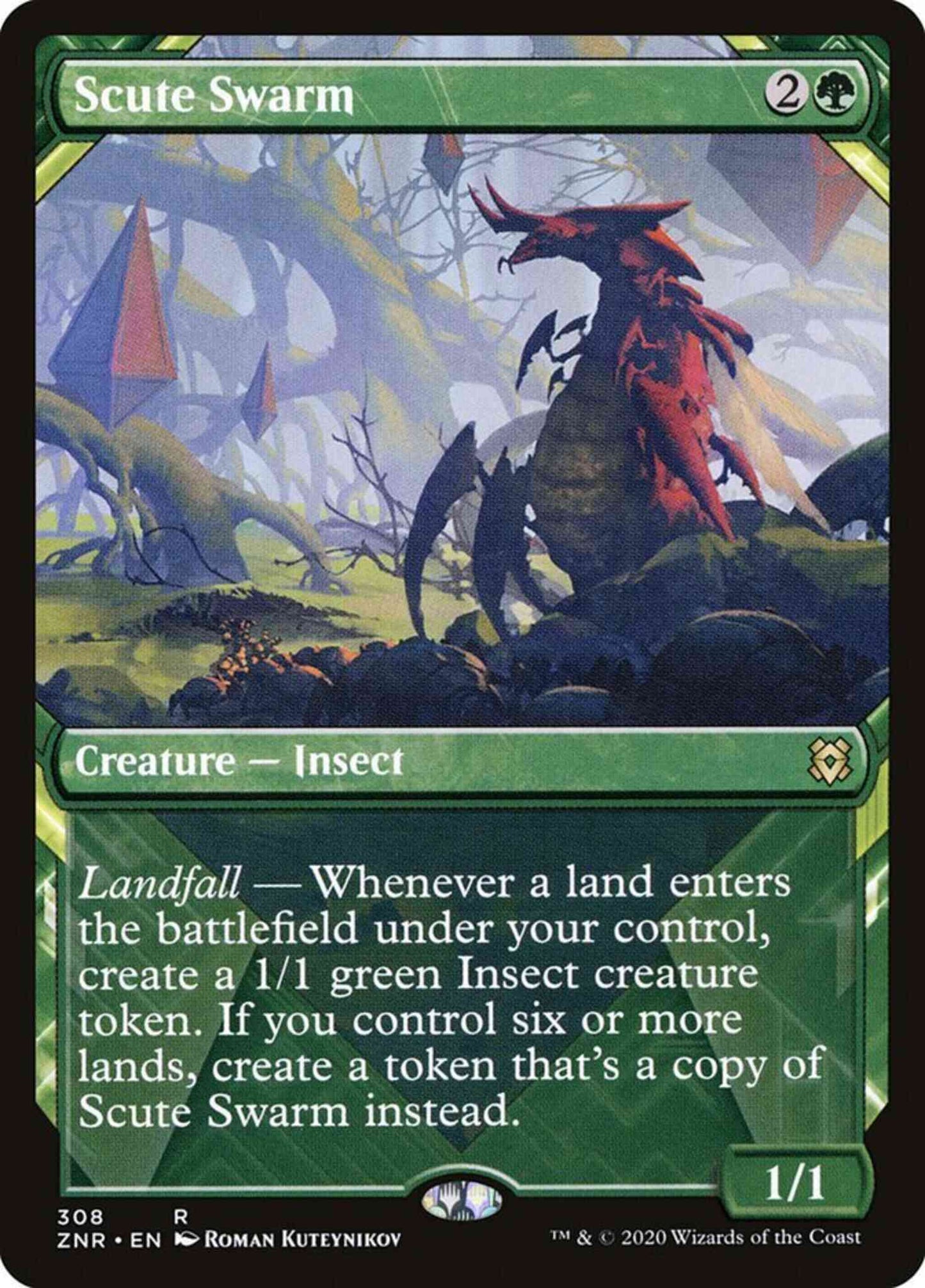 Scute Swarm [308] [Showcase] [Zendikar Rising] [Non-Foil]
