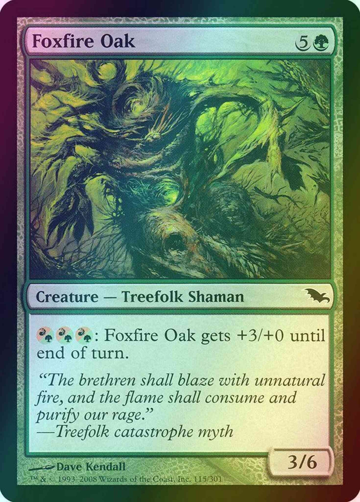Foxfire Oak [115] [Shadowmoor] [Foil]