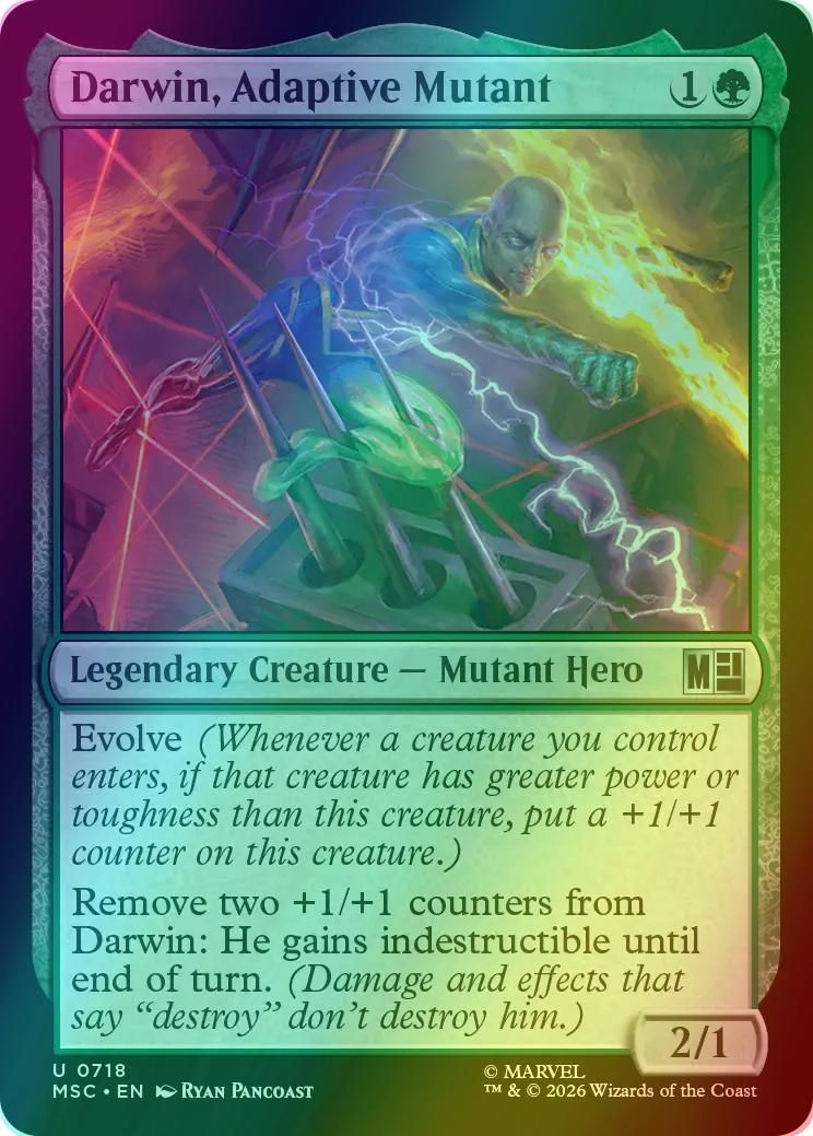 Darwin, Adaptive Mutant [718] [Jumpstart] [Marvel Super Heroes: Commander] [Foil]
