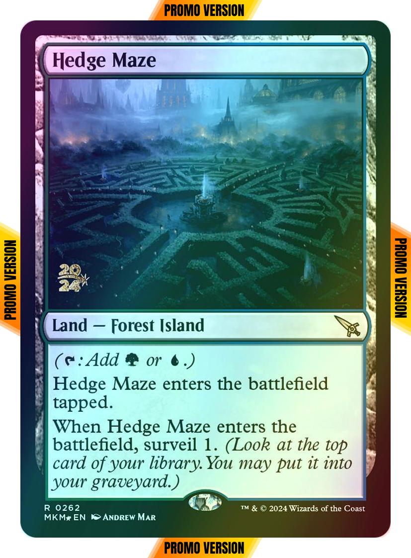 Hedge Maze [262s] [Prerelease] [Murders at Karlov Manor: Promos] [Foil]