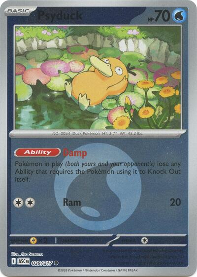 Psyduck - Energy Symbol Pattern - 039/217 - Common [me025-039] [Reverse Holo]