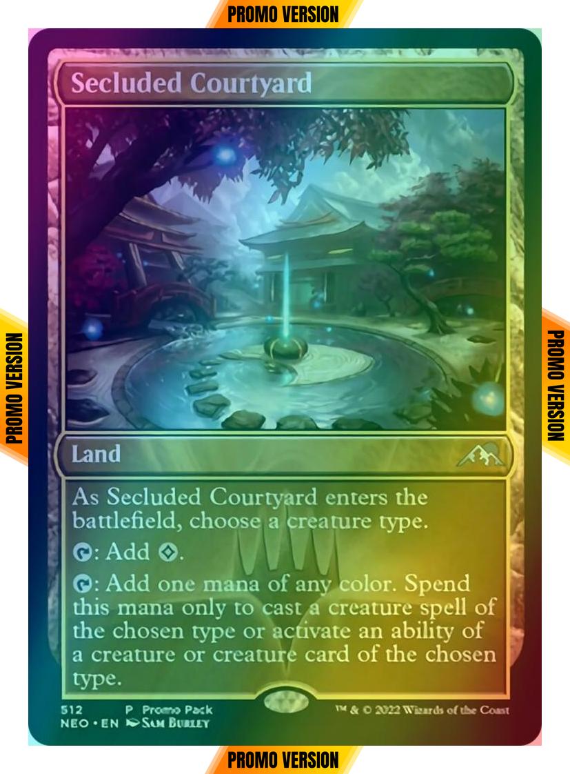 Secluded Courtyard [512] [Dark Frame Promo Pack] [Kamigawa: Neon Dynasty] [Foil]