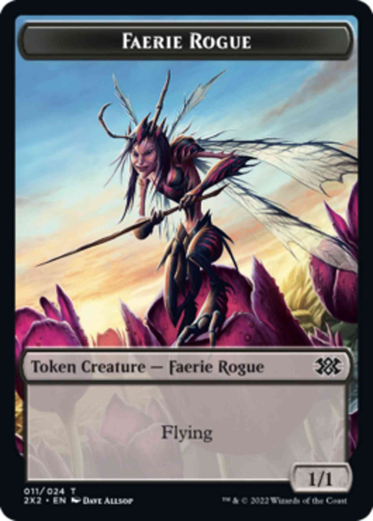 Faerie Rogue Token (11) // Monk Token (06) [Double Masters 2022: Tokens] [Non-Foil]