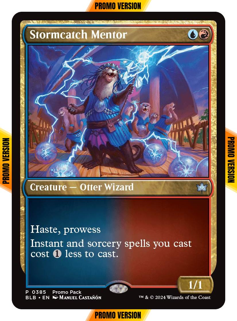 Stormcatch Mentor [385] [Dark Frame Promo Pack] [Bloomburrow] [Non-Foil]